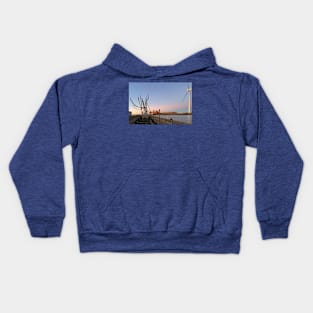 Sunset on the River Blyth Kids Hoodie